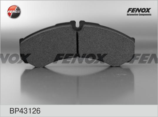 Fenox BP43126 - Тормозные колодки, дисковые, комплект unicars.by