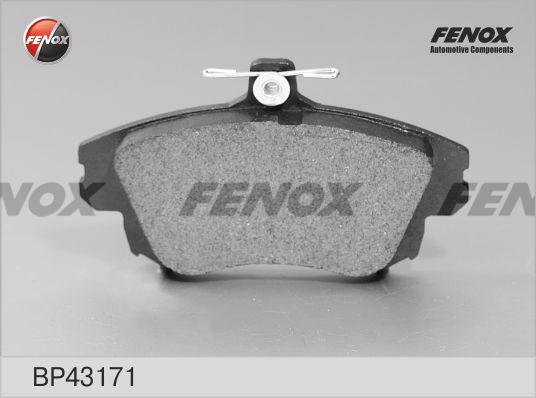 Fenox BP43171 - Тормозные колодки, дисковые, комплект unicars.by