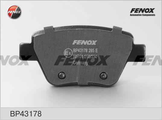 Fenox BP43178 - Тормозные колодки, дисковые, комплект unicars.by