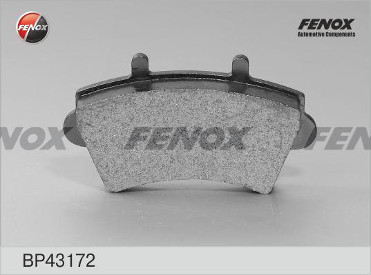 Fenox BP43172 - Тормозные колодки, дисковые, комплект unicars.by