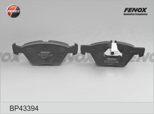 Fenox BP43394 - Тормозные колодки, дисковые, комплект unicars.by