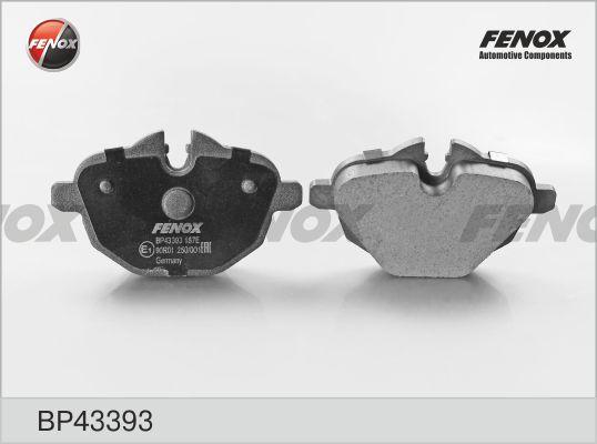 Fenox BP43393 - Тормозные колодки, дисковые, комплект unicars.by