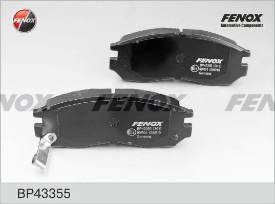 Fenox BP43355 - Тормозные колодки, дисковые, комплект unicars.by