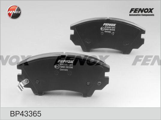 Fenox BP43365 - Тормозные колодки, дисковые, комплект unicars.by