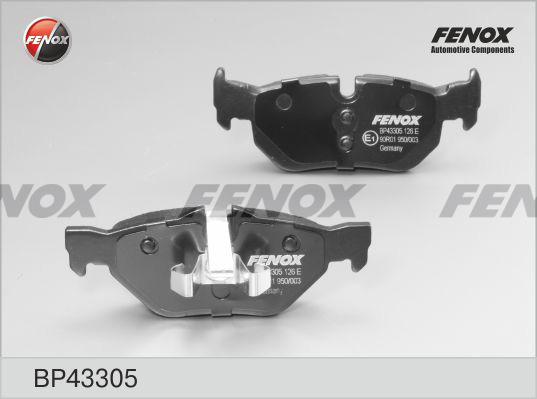 Fenox BP43305 - Тормозные колодки, дисковые, комплект unicars.by