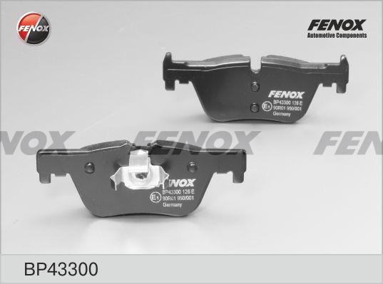 Fenox BP43300 - Тормозные колодки, дисковые, комплект unicars.by