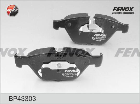 Fenox BP43303 - Тормозные колодки, дисковые, комплект unicars.by