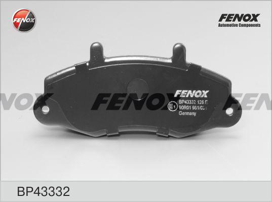 Fenox BP43332 - Тормозные колодки, дисковые, комплект unicars.by