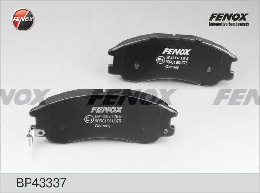 Fenox BP43337 - Тормозные колодки, дисковые, комплект unicars.by