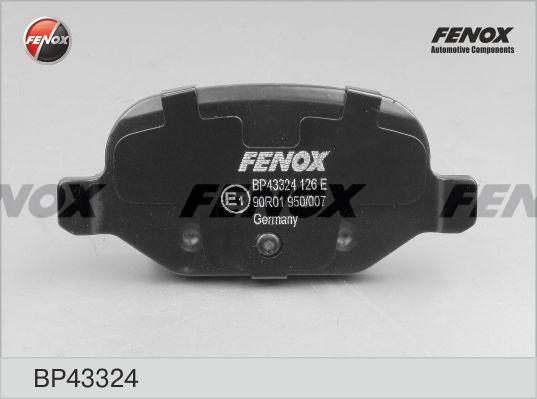 Fenox BP43324 - Тормозные колодки, дисковые, комплект unicars.by