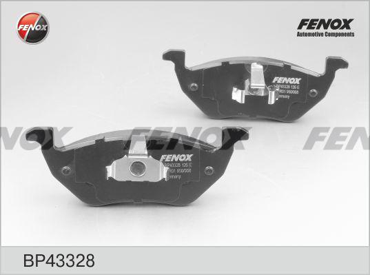 Fenox BP43328 - Тормозные колодки, дисковые, комплект unicars.by