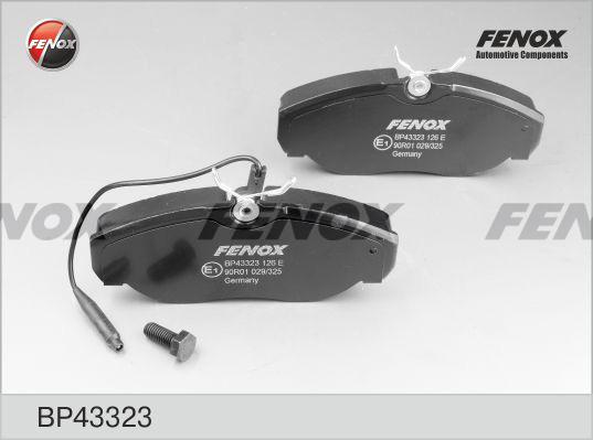 Fenox BP43323 - Тормозные колодки, дисковые, комплект unicars.by