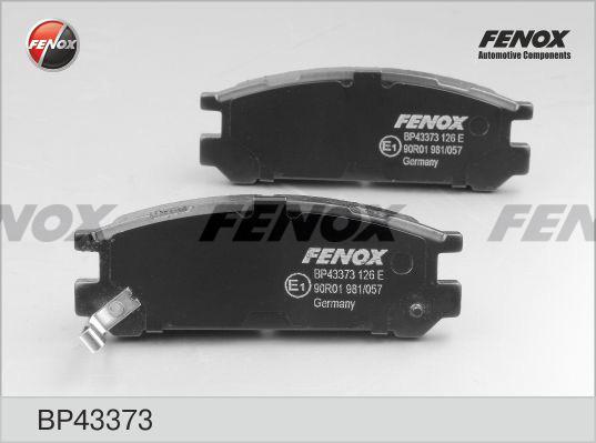 Fenox BP43373 - Тормозные колодки, дисковые, комплект unicars.by