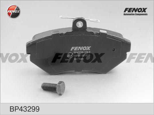 Fenox BP43299 - Тормозные колодки, дисковые, комплект unicars.by