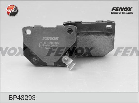 Fenox BP43293 - Тормозные колодки, дисковые, комплект unicars.by