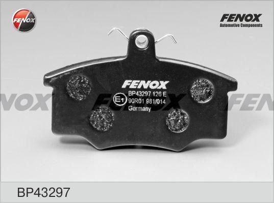 Fenox BP43297 - Тормозные колодки, дисковые, комплект unicars.by