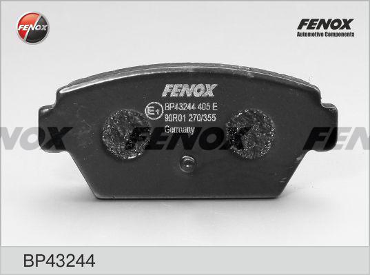 Fenox BP43244 - Тормозные колодки, дисковые, комплект unicars.by