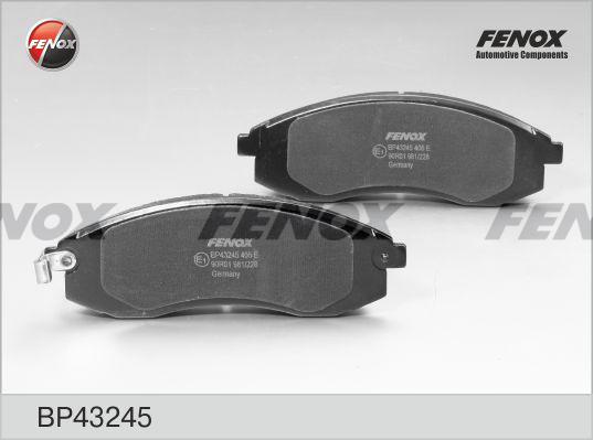 Fenox BP43245 - Тормозные колодки, дисковые, комплект unicars.by