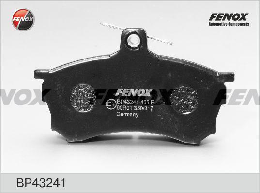 Fenox BP43241 - Тормозные колодки, дисковые, комплект unicars.by