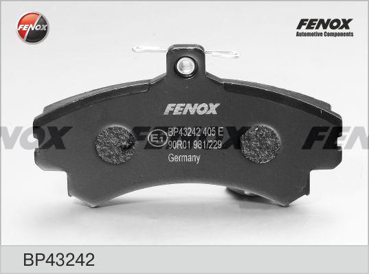 Fenox BP43242 - Тормозные колодки, дисковые, комплект unicars.by