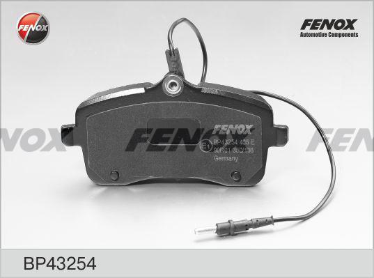 Fenox BP43254 - Тормозные колодки, дисковые, комплект unicars.by