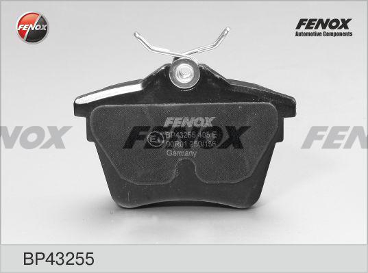 Fenox BP43255 - Тормозные колодки, дисковые, комплект unicars.by