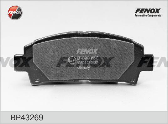 Fenox BP43269 - Тормозные колодки, дисковые, комплект unicars.by