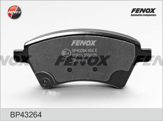 Fenox BP43264 - Тормозные колодки, дисковые, комплект unicars.by