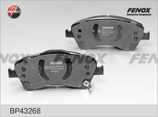 Fenox BP43268 - Тормозные колодки, дисковые, комплект unicars.by