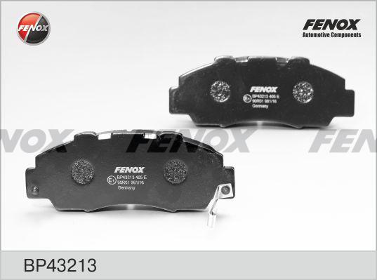 Fenox BP43213 - Тормозные колодки, дисковые, комплект unicars.by