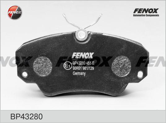 Fenox BP43280 - Тормозные колодки, дисковые, комплект unicars.by