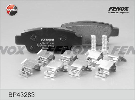 Fenox BP43283 - Тормозные колодки, дисковые, комплект unicars.by