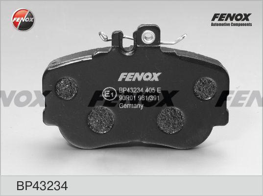 Fenox BP43234 - Тормозные колодки, дисковые, комплект unicars.by