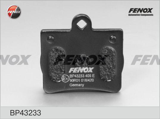 Fenox BP43233 - Тормозные колодки, дисковые, комплект unicars.by