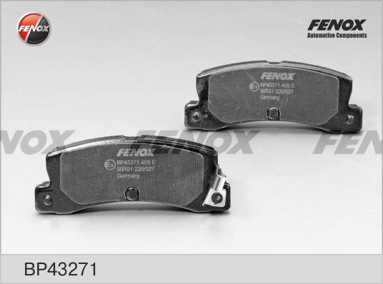 Fenox BP43271 - Тормозные колодки, дисковые, комплект unicars.by