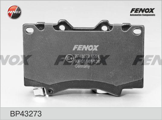 Fenox BP43273 - Тормозные колодки, дисковые, комплект unicars.by