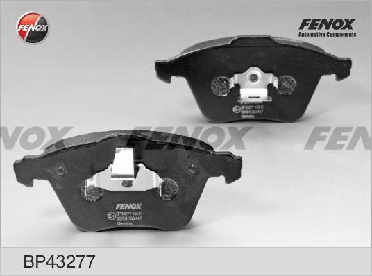 Fenox BP43277 - Тормозные колодки, дисковые, комплект unicars.by