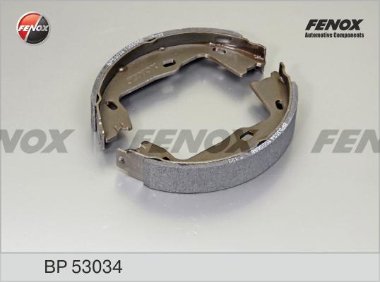 Fenox BP53034 - Комплект тормозных колодок, барабанные unicars.by