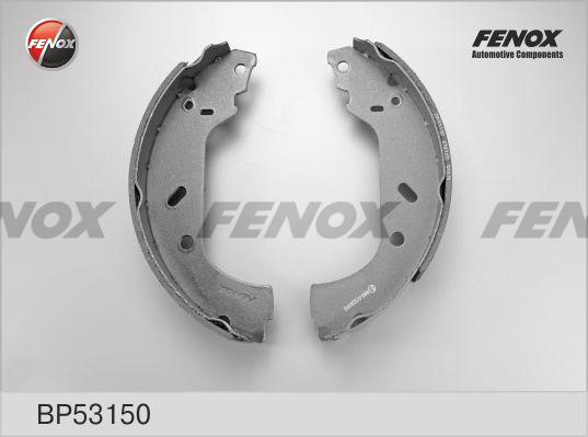 Fenox BP53150 - Комплект тормозных колодок, барабанные unicars.by