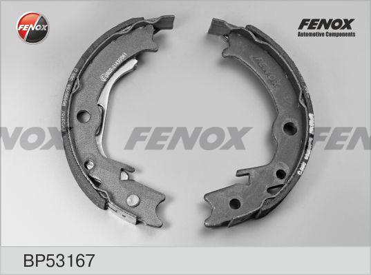 Fenox BP53167 - Комплект тормозных колодок, барабанные unicars.by