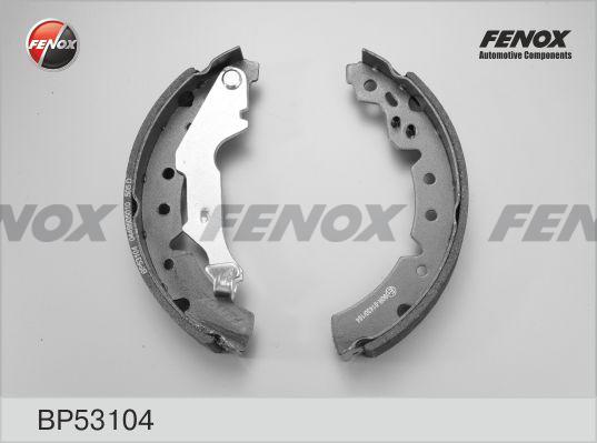 Fenox BP53104 - Комплект тормозных колодок, барабанные unicars.by