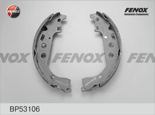 Fenox BP53106 - Комплект тормозных колодок, барабанные unicars.by