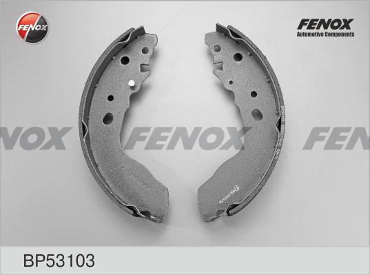 Fenox BP53103 - Комплект тормозных колодок, барабанные unicars.by