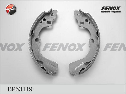 Fenox BP53119 - Комплект тормозных колодок, барабанные unicars.by