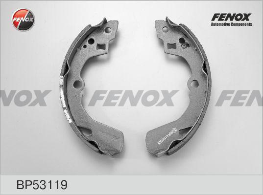 Fenox BP53119 - Комплект тормозных колодок, барабанные unicars.by