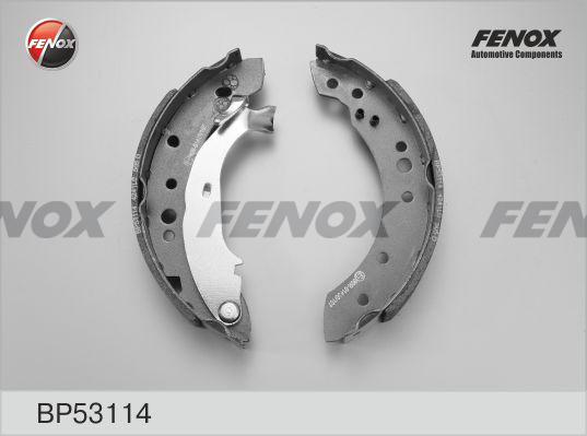 Fenox BP53114 - Комплект тормозных колодок, барабанные unicars.by