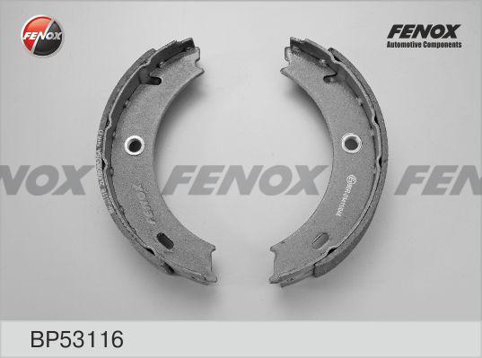 Fenox BP53116 - Комплект тормозных колодок, барабанные unicars.by