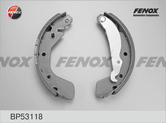 Fenox BP53118 - Комплект тормозных колодок, барабанные unicars.by