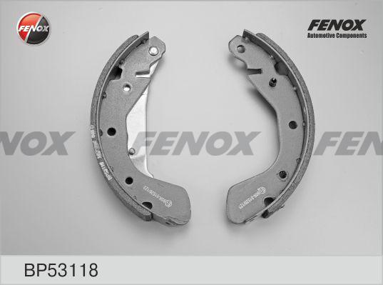 Fenox BP53118 - Комплект тормозных колодок, барабанные unicars.by