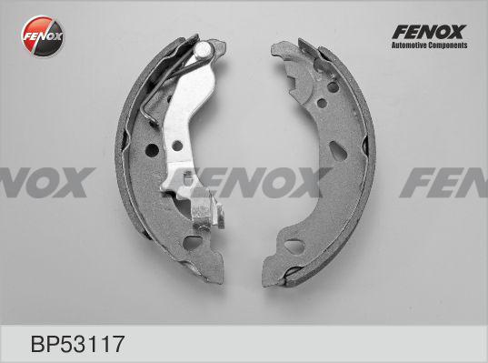 Fenox BP53117 - Комплект тормозных колодок, барабанные unicars.by